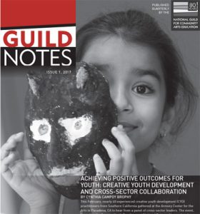 Guild Notes cover image - girl holding a mask