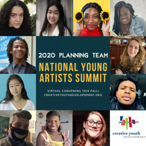 Faces of the 2020 National Youth Arts Summit planning team