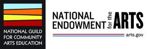 National Guild for Community Arts Education logo and National Endowment for the Arts logo