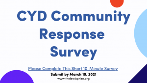 graphic for The Lewis Prize for Music's CYD Community Response Survey
